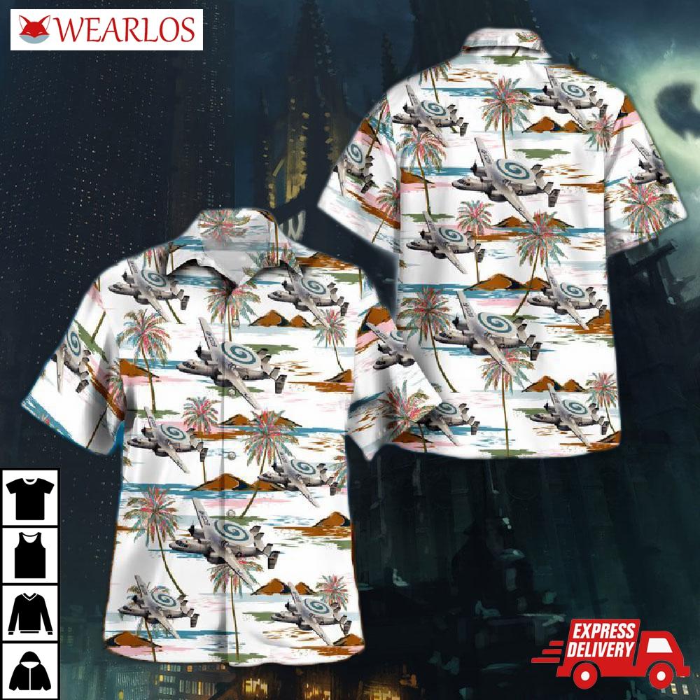 Us Navy E-2c Scewtops Hawaiian Shirt