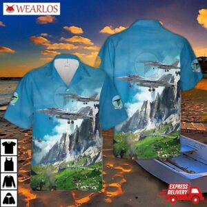 Us Navy Ea-18g Growler Of Vaq-135 "black Ravens" Hawaiian Shirt