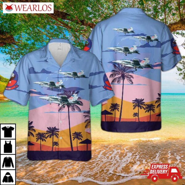 Us Navy Ea-18g Of Vaq-140 "patriots" Hawaiian Shirt