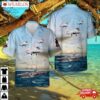 Us Navy Ea-6b Prowler Of Electronic Attack Squadron 134 (vaq-134) And Uss (cvn 77) Hawaiian Shirt