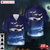 Us Navy Fighter Squadron 43 (fitron 43) Vf-43 Challengers T-2c Buckeye Hawaiian Shirt