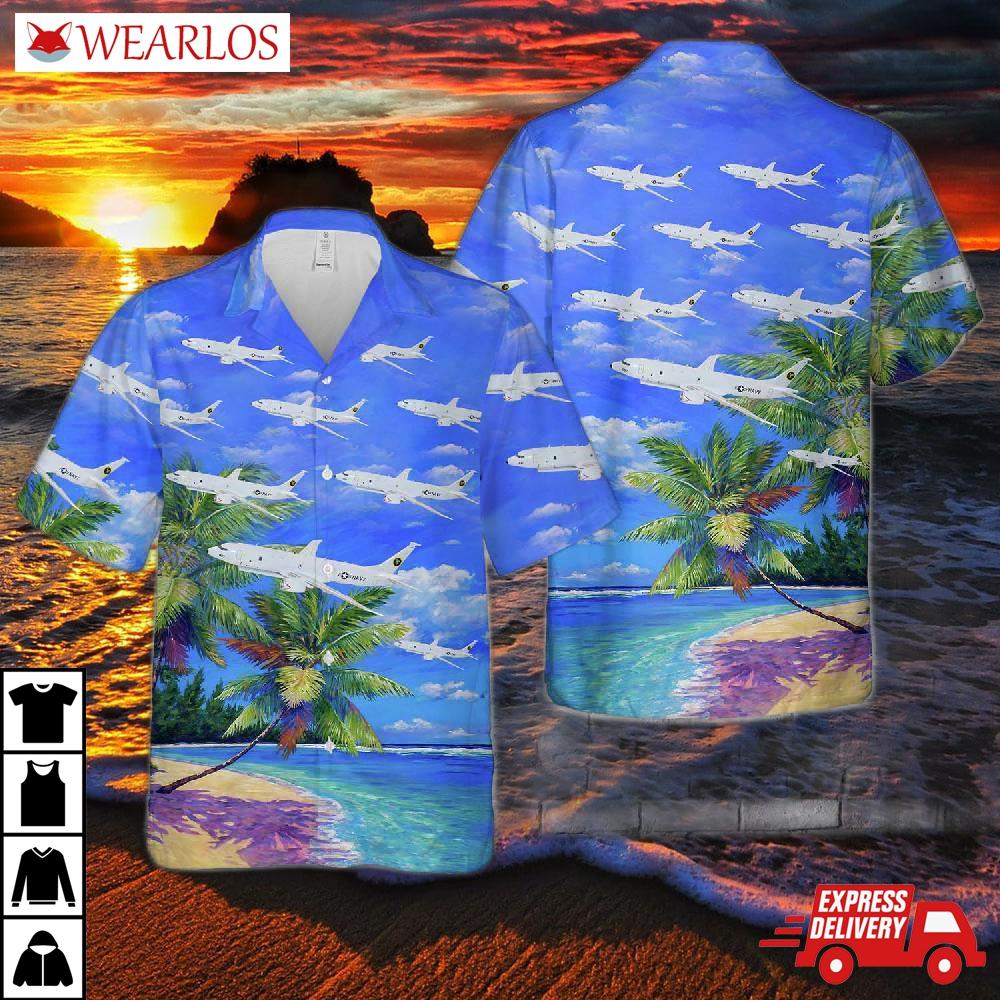 Us Navy Fleet Support Unit 7 Fsu-7 P-8 Poseidon Hawaiian Shirt