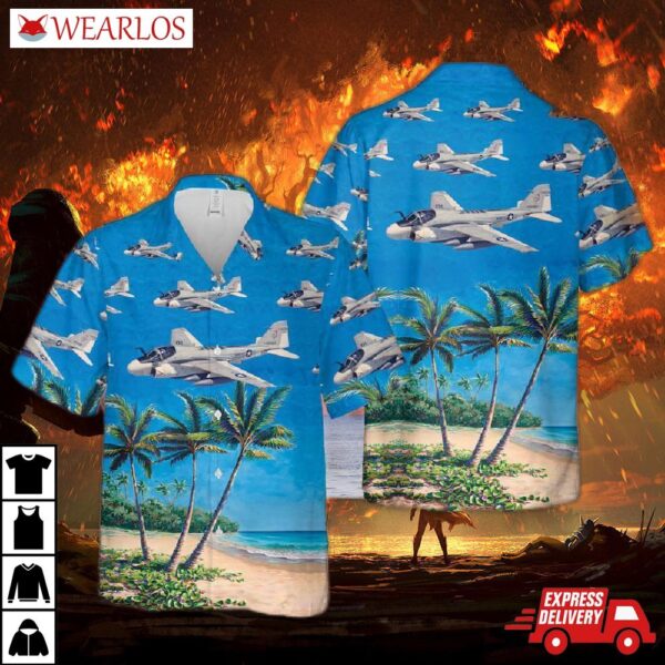 Us Navy Grumman A-6 Intruder Hawaiian Shirt