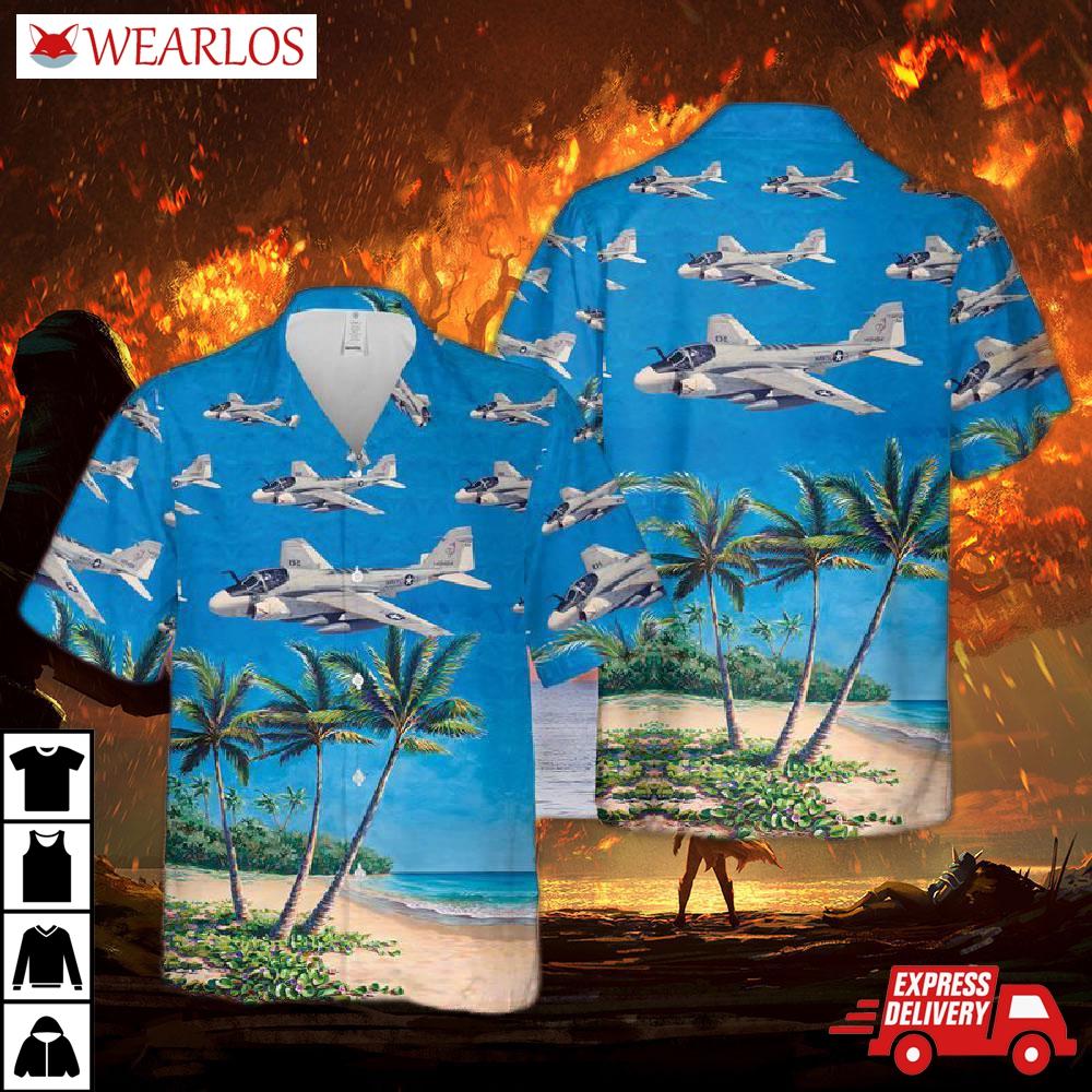 Us Navy Grumman A-6 Intruder Hawaiian Shirt