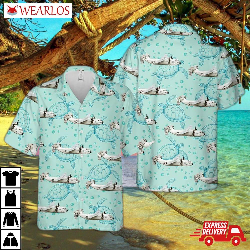 Us Navy Grumman C-2a Greyhound Of Vrc-50 Hawaiian Shirt