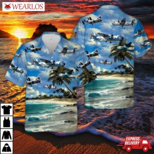 Us Navy Grumman C-2a Greyhound Vrc-50 (foo Dogs) Hawaiian Shirt