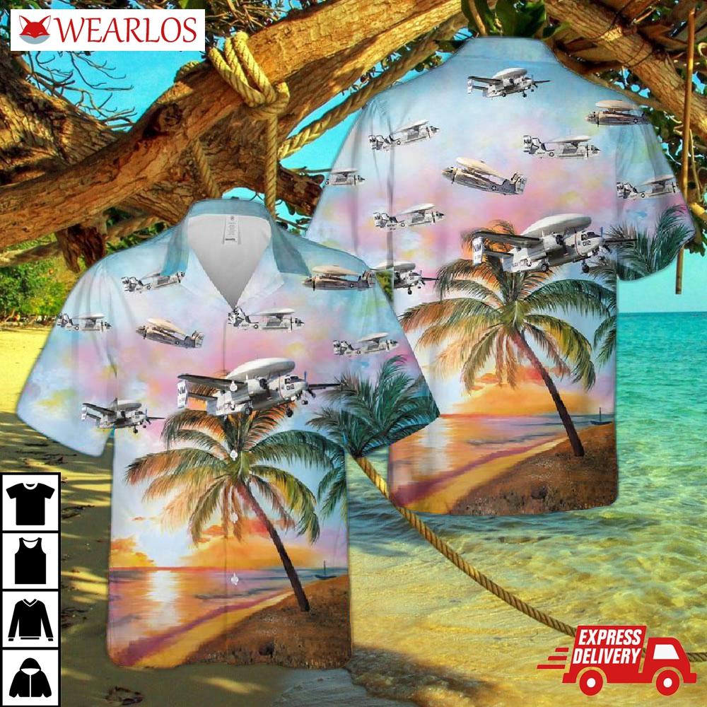 Us Navy Grumman E-1 Tracer Hawaiian Shirt