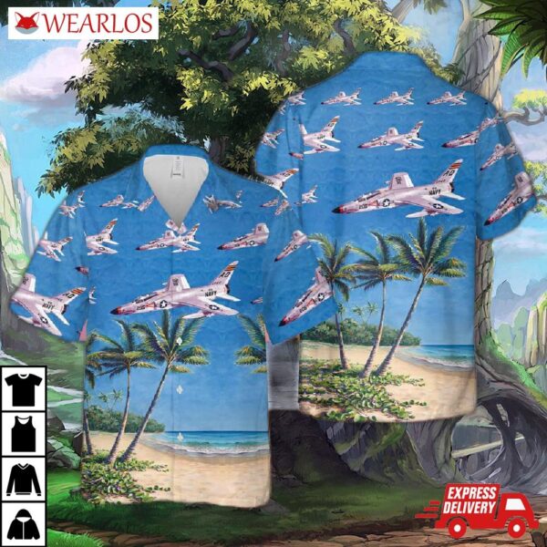 Us Navy Grumman F-11a Tiger Hawaiian Shirt