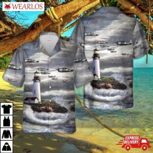 Us Navy Grumman F6f-3 Hellcats Of Fighting Squadron 8 Vf-8 (1943-1945) Hawaiian Shirt