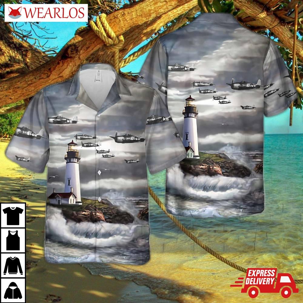 Us Navy Grumman F6f-3 Hellcats Of Fighting Squadron 8 Vf-8 (1943-1945) Hawaiian Shirt