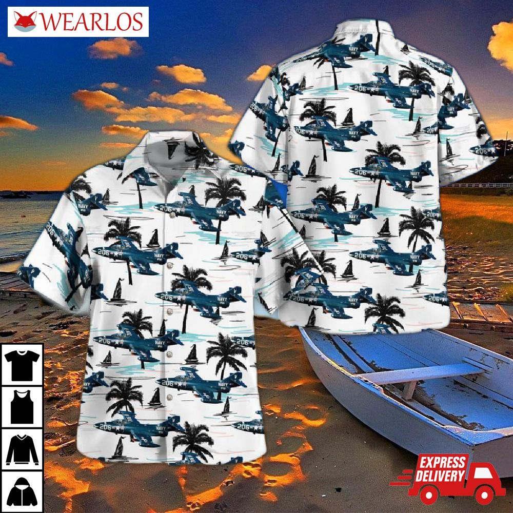 Us Navy Grumman F9f Panther Hawaiian Shirt