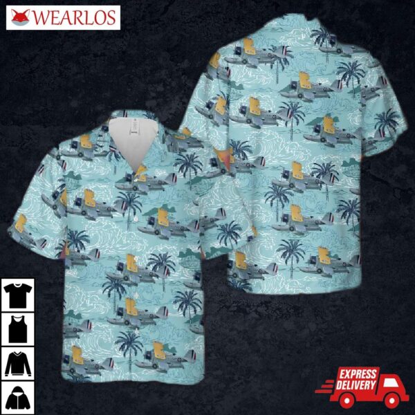 Us Navy Grumman J2f Duck Hawaiian Shirt