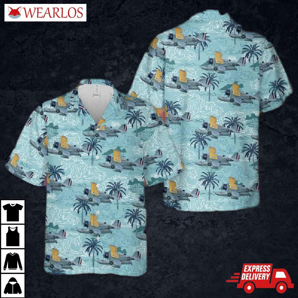Us Navy Grumman J2f Duck Hawaiian Shirt