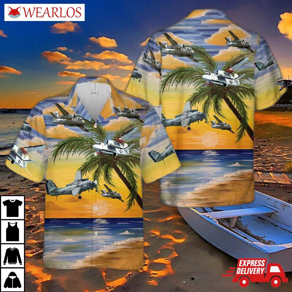 Us Navy Grumman S-2 Tracker Hawaiian Shirt