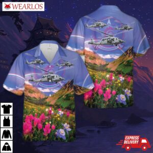 Us Navy Helicopter Sea Combat Squadron Six (hsc-6) Mh-60s Seahawk Hawaiian Shirt