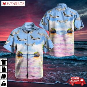 Us Navy Historical Aircraft Lockheed S-3 Viking Hawaiian Shirt