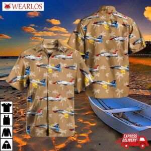 Us Navy Historical Aircraft Mcdonnell Douglas T-45 Goshawk Hawaiian Shirt