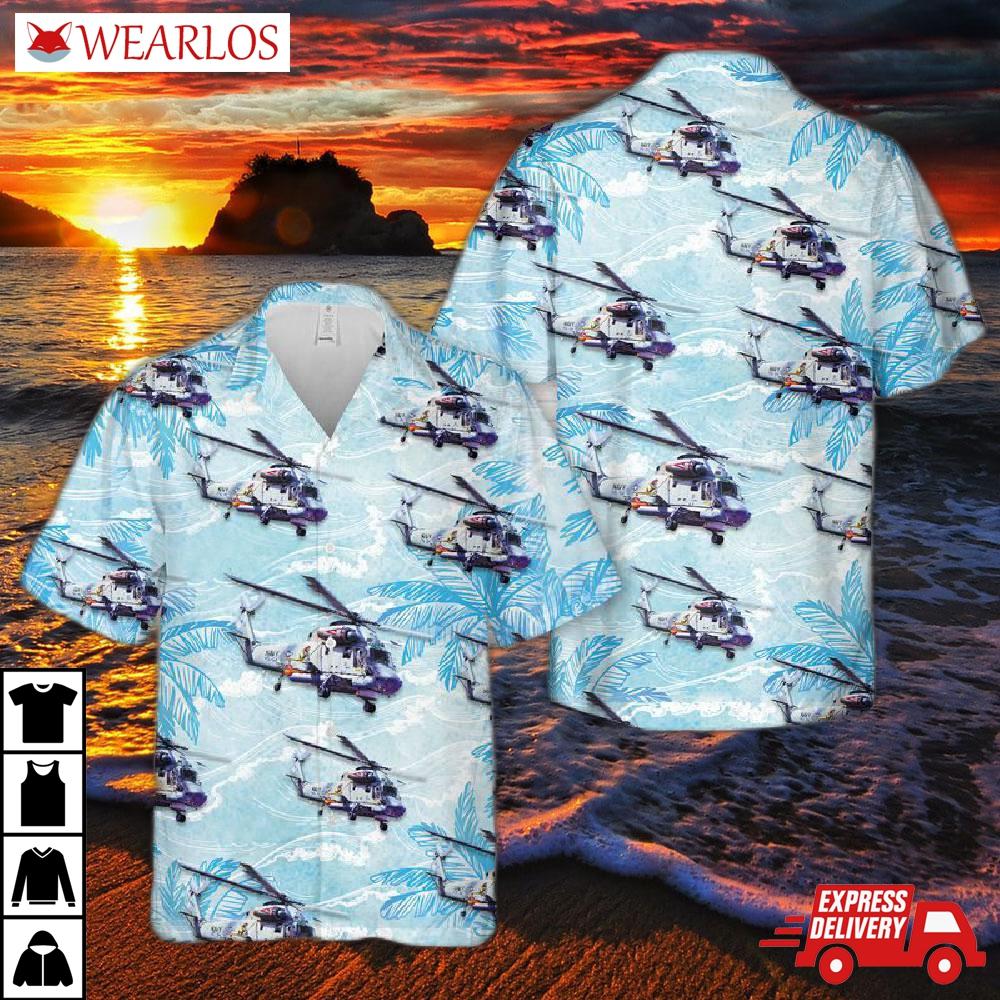 Us Navy Kaman Sh-2g Super Seasprite Hawaiian Shirt