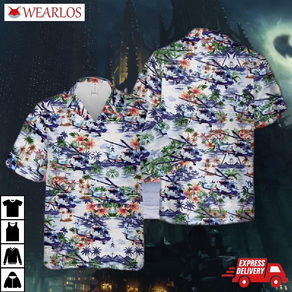 Us Navy Kaman Sh-2g Super Seasprite Hawaiian Shirt