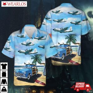 Us Navy Lockheed C-130f Hercules Of Vrc-50 Hawaiian Shirt