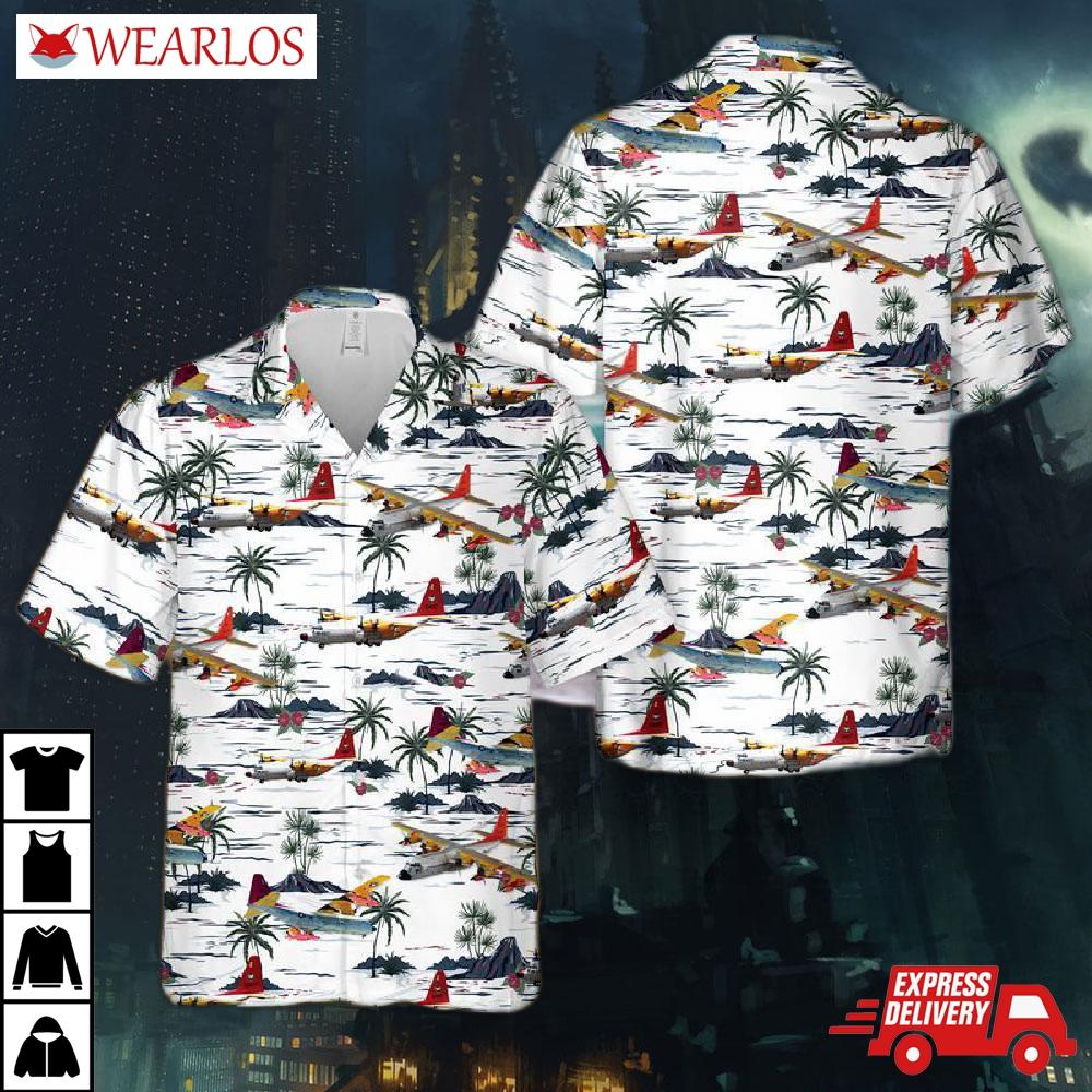 Us Navy Lockheed Dc-130 Hawaiian Shirt