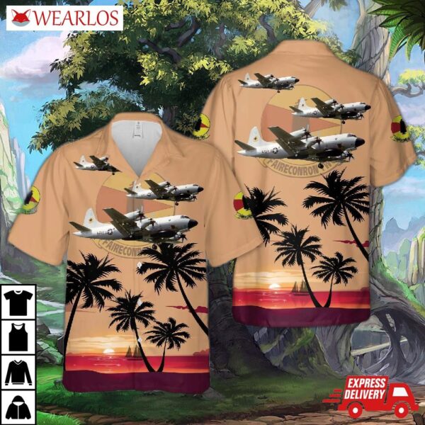 Us Navy Lockheed Ep-3e Orion (aries) Of Vq-2 Hawaiian Shirt