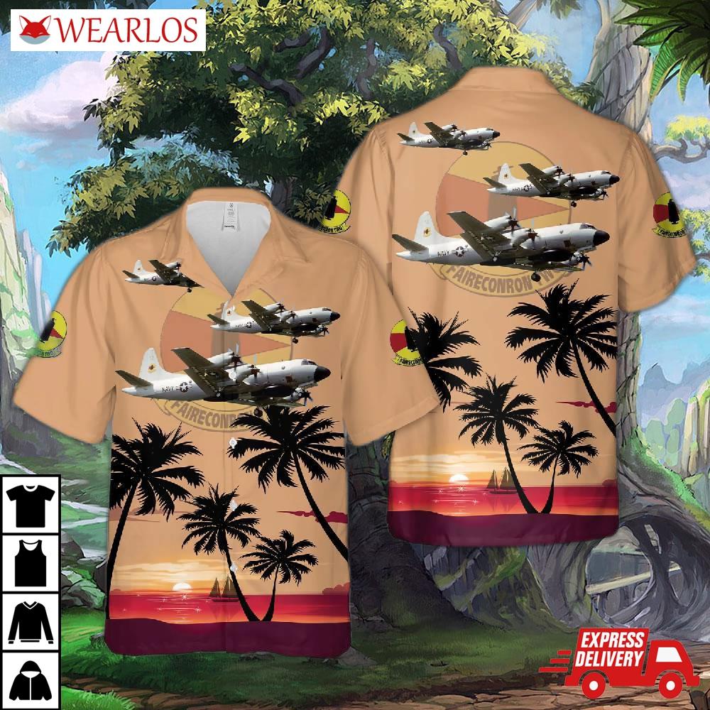 Us Navy Lockheed Ep-3e Orion (aries) Of Vq-2 Hawaiian Shirt
