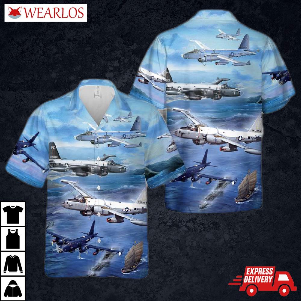 Us Navy Lockheed P-2 Neptune Hawaiian Shirt