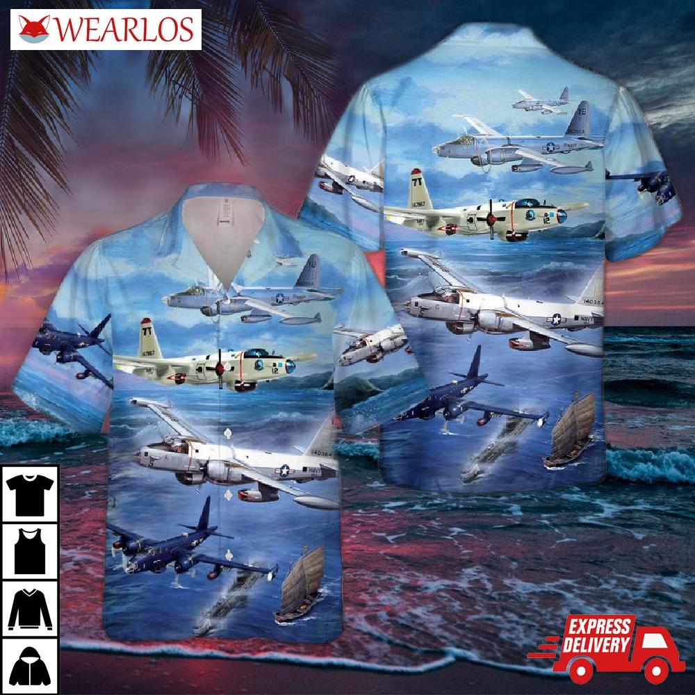 Us Navy Lockheed P-2 Neptune Hawaiian Shirt