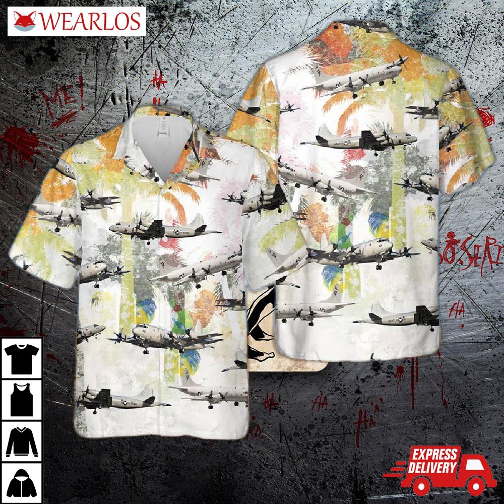 Us Navy Lockheed P-3 Orion Hawaiian Shirt