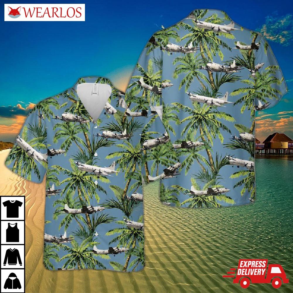 Us Navy Lockheed P-3 Orion Hawaiian Shirt