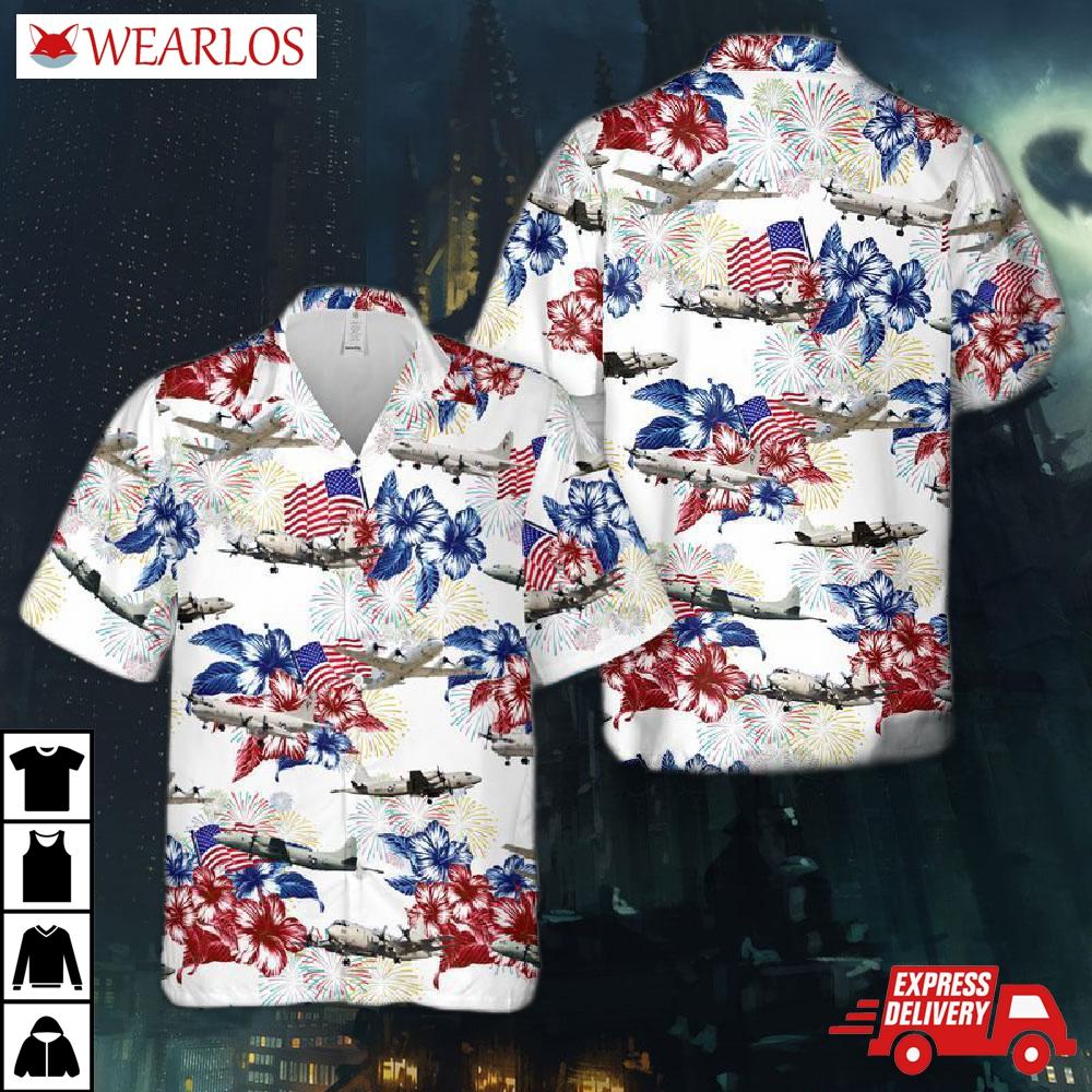 Us Navy Lockheed P-3 Orion Hawaiian Shirt