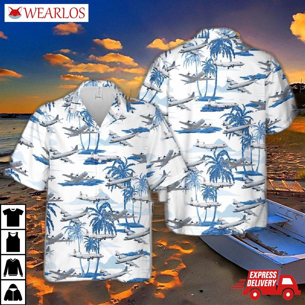 Us Navy Lockheed P-3 Orion Hawaiian Shirt