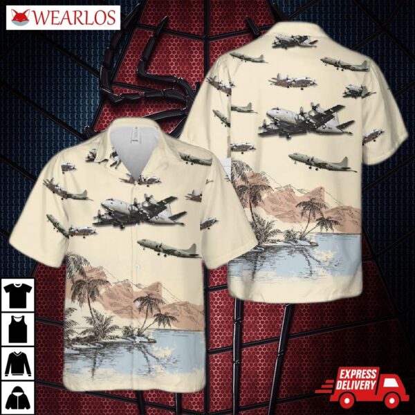 Us Navy Lockheed P-3 Orion Hawaiian Shirt