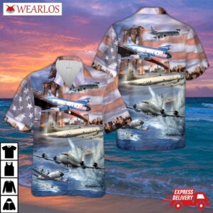Us Navy Lockheed P-3 Orion Hawaiian Shirt