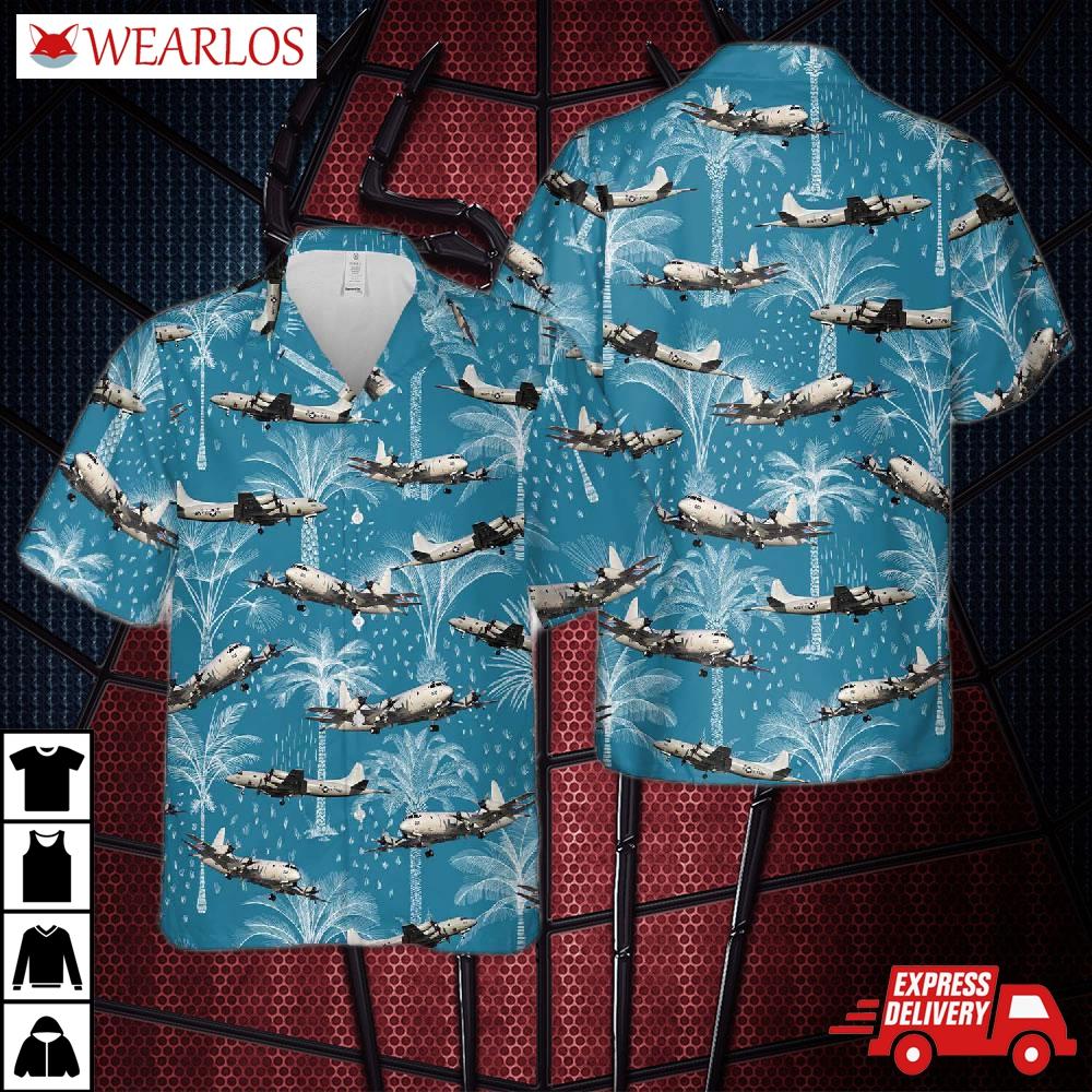 Us Navy Lockheed P-3 Orion Hawaiian Shirt