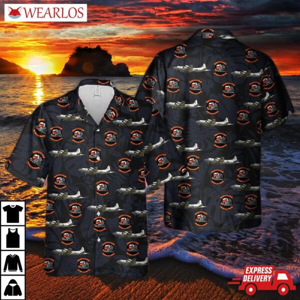 Us Navy Lockheed P-3 Orion Patrol Squadron Vp-64 Hawaiian Shirt