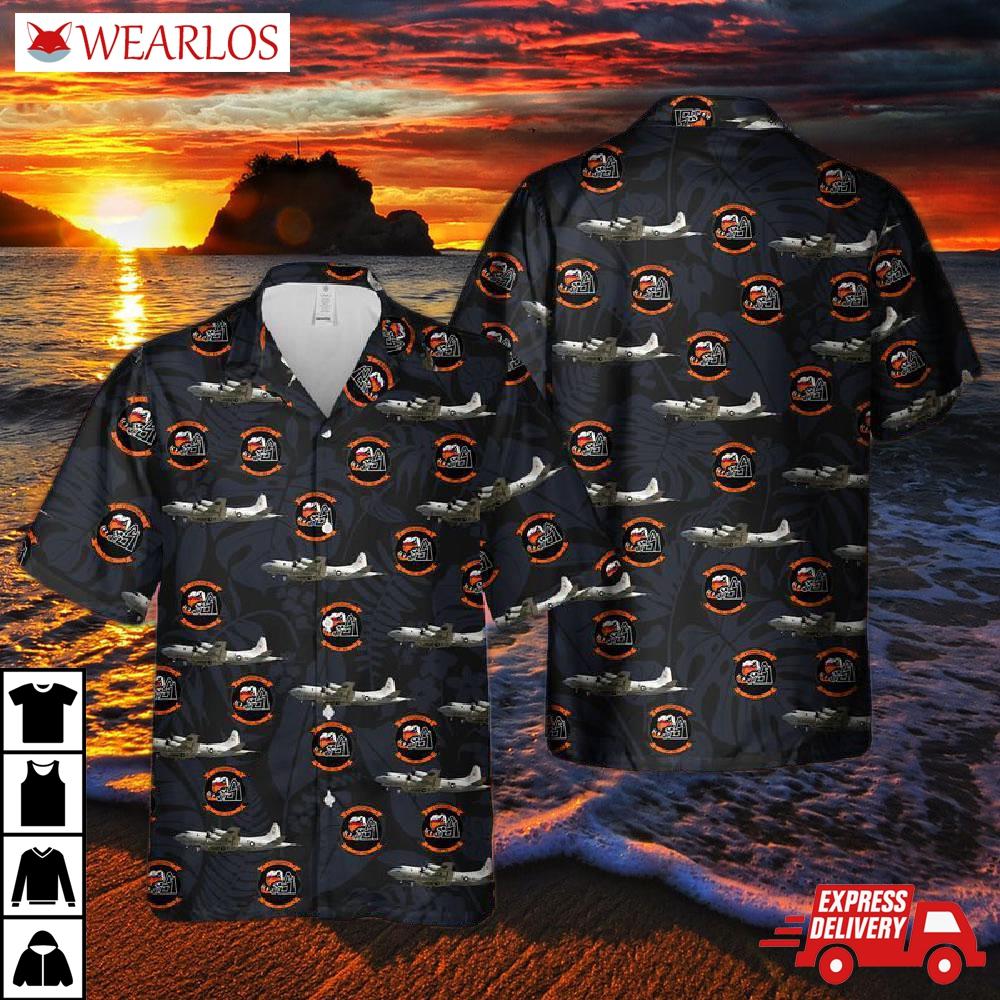 Us Navy Lockheed P-3 Orion Patrol Squadron Vp-64 Hawaiian Shirt