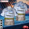 Us Navy Lockheed P-3c Orion (buno 160287) From Patrol Squadron 4 (vp-4) The Skinny Dragons Hawaiian Shirt