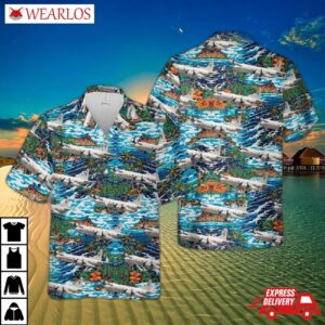 Us Navy Lockheed P-3c Orion Hawaiian Shirt