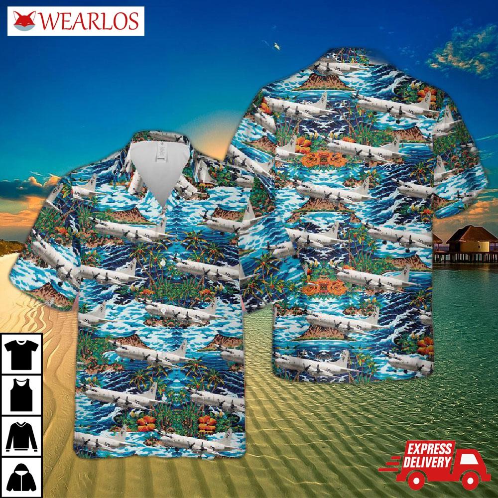 Us Navy Lockheed P-3c Orion Hawaiian Shirt