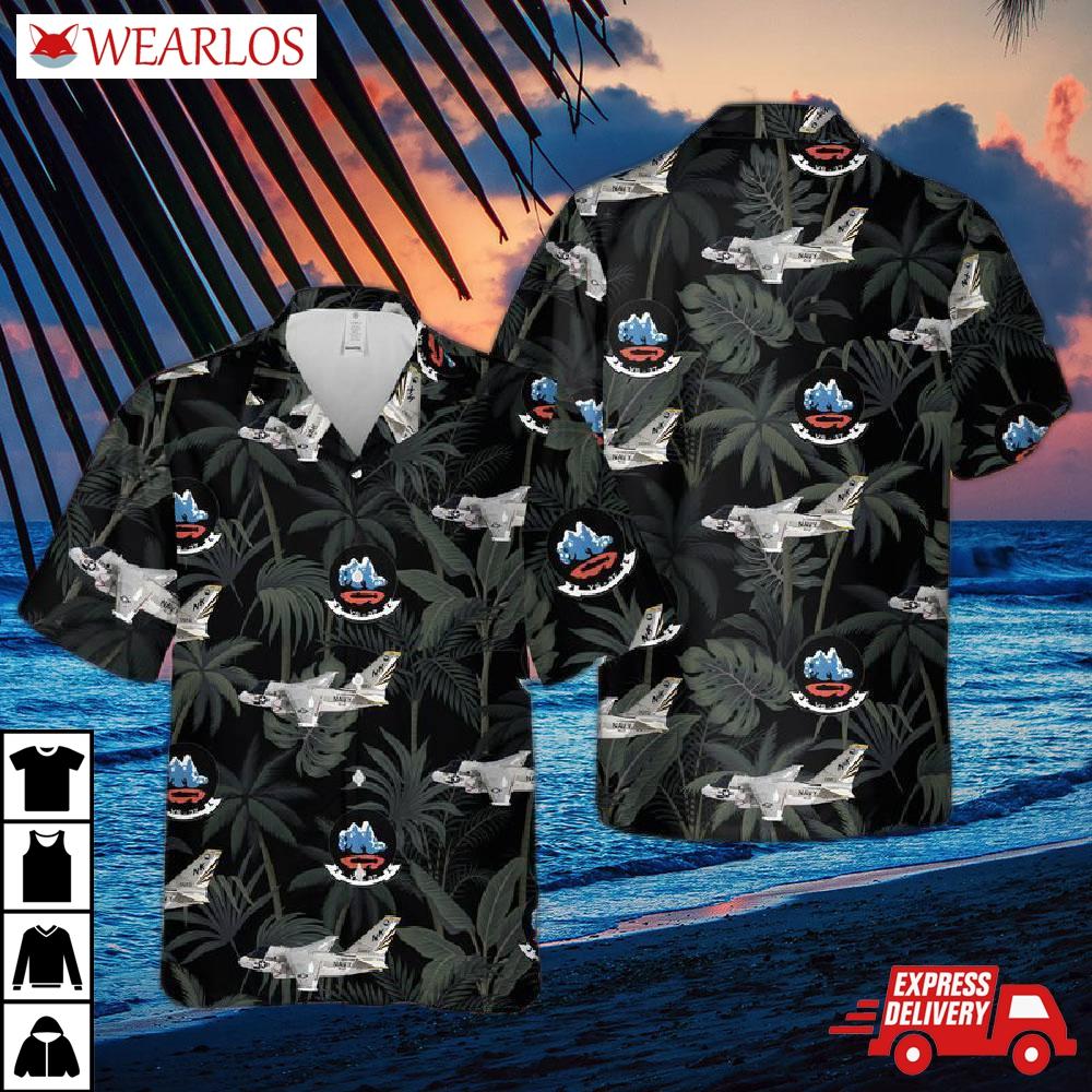 Us Navy Lockheed S-3 Viking Of Vs-37 Hawaiian Shirt