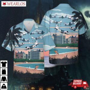 Us Navy Lockheed Us-3a Viking Cod Vrc-50 Hawaiian Shirt