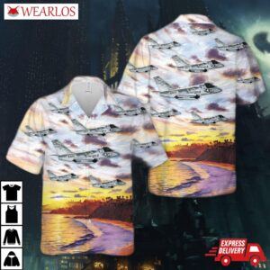 Us Navy Lockheed Us-3a Viking Of Vrc-50 Hawaiian Shirt