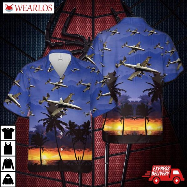 Us Navy Lockheed Wc-121n Of Vw-4 Hurricane Hunters Hawaiian Shirt