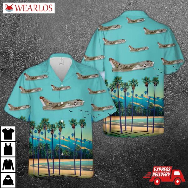 Us Navy Ltv A-7e Corsair Ii Of Va-147 "argonauts" Hawaiian Shirt