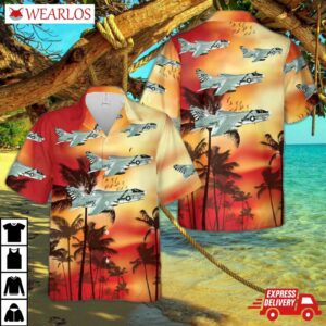 Us Navy Ltv A-7e Corsair Ii Of Va-195 Dambusters Hawaiian Shirt