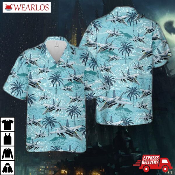 Us Navy Mcdonnell Douglas F/a-18 Hornet Hawaiian Shirt