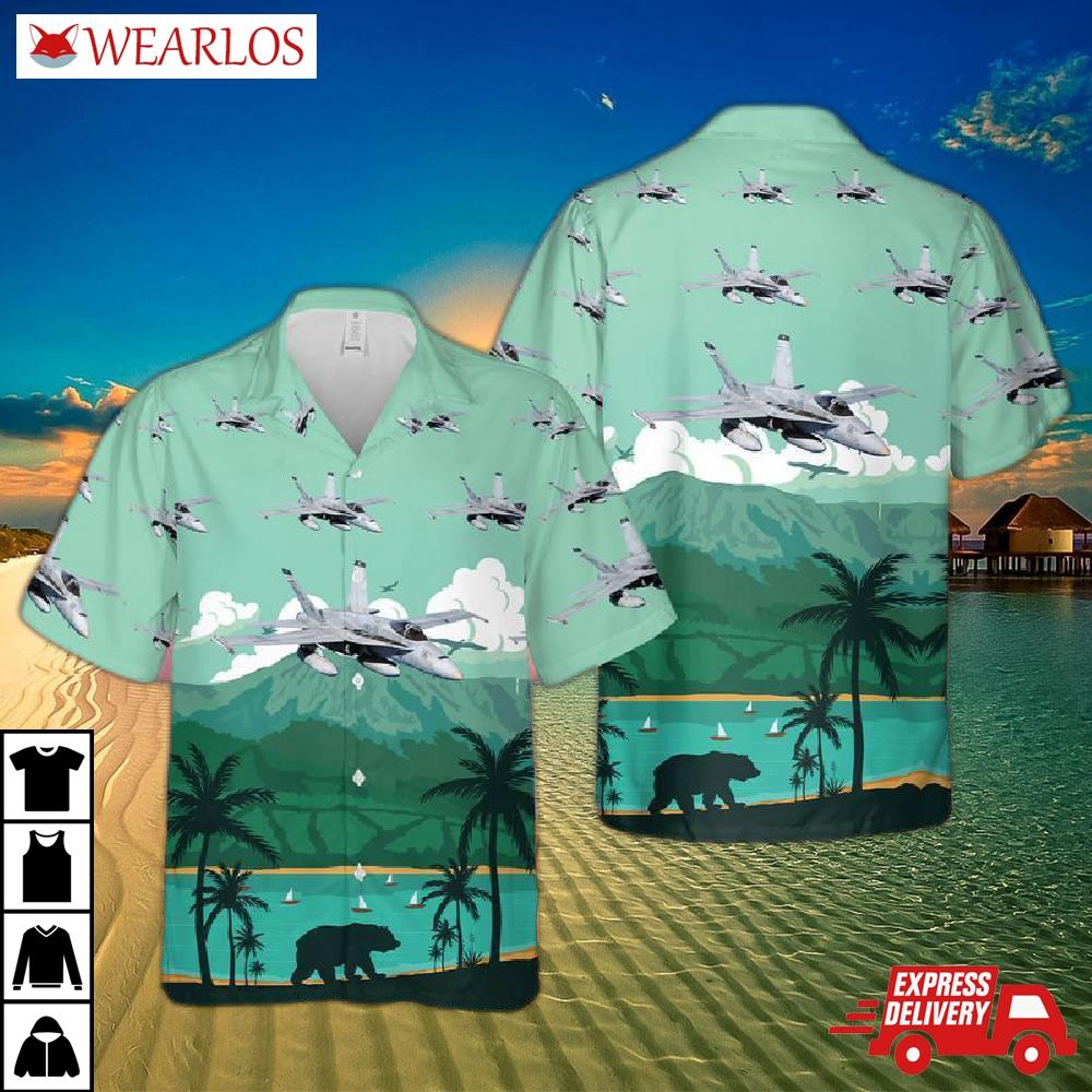 Us Navy Mcdonnell Douglas Fa-18 Hornet Hawaiian Shirt