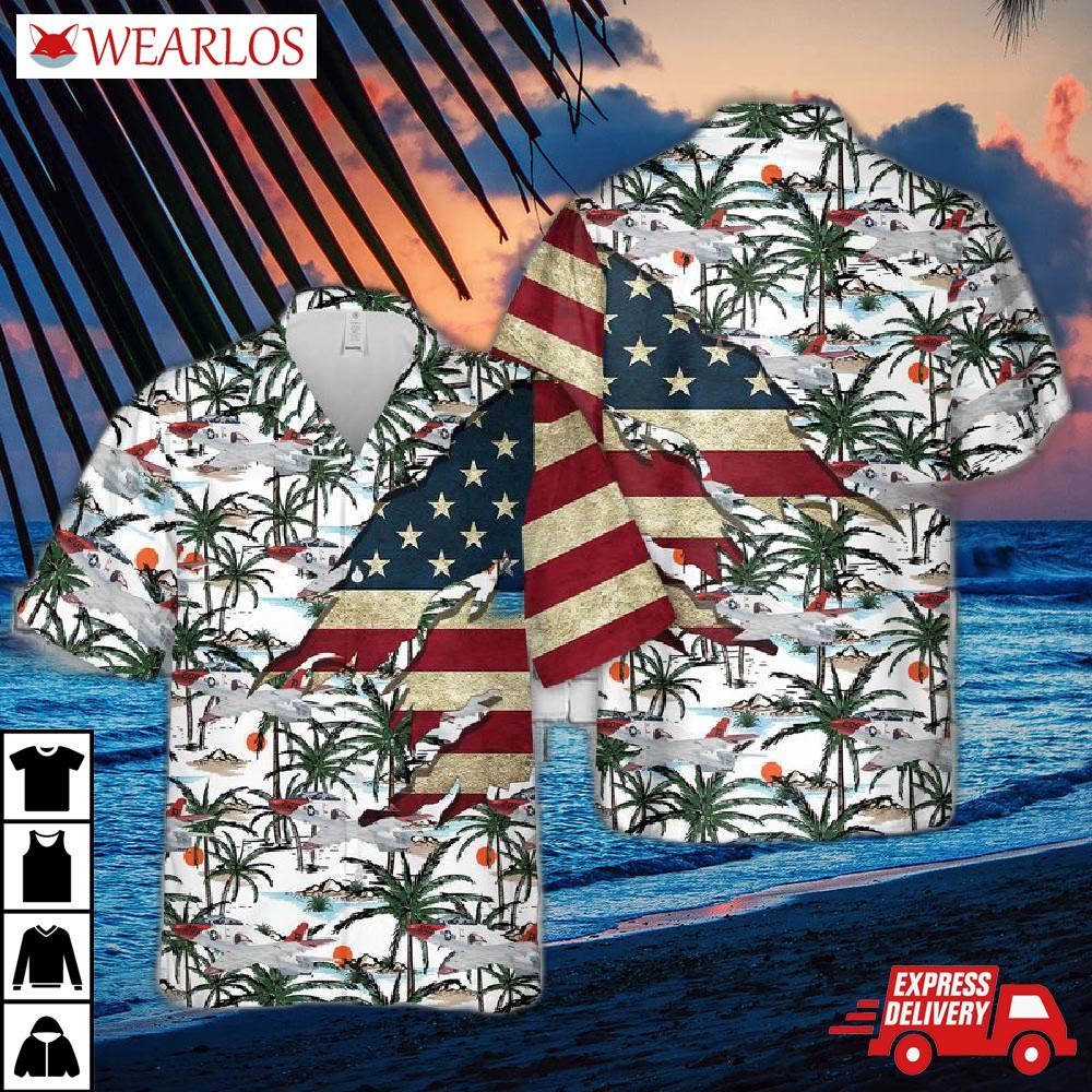 Us Navy Mcdonnell Douglas T-45 Goshawk Hawaiian Shirt
